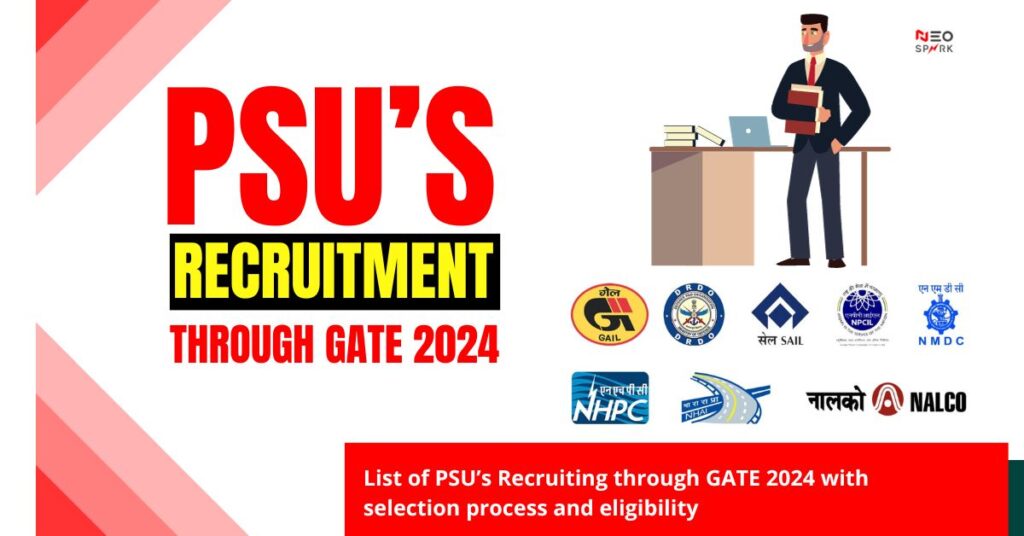 PSU recruitment through GATE 24